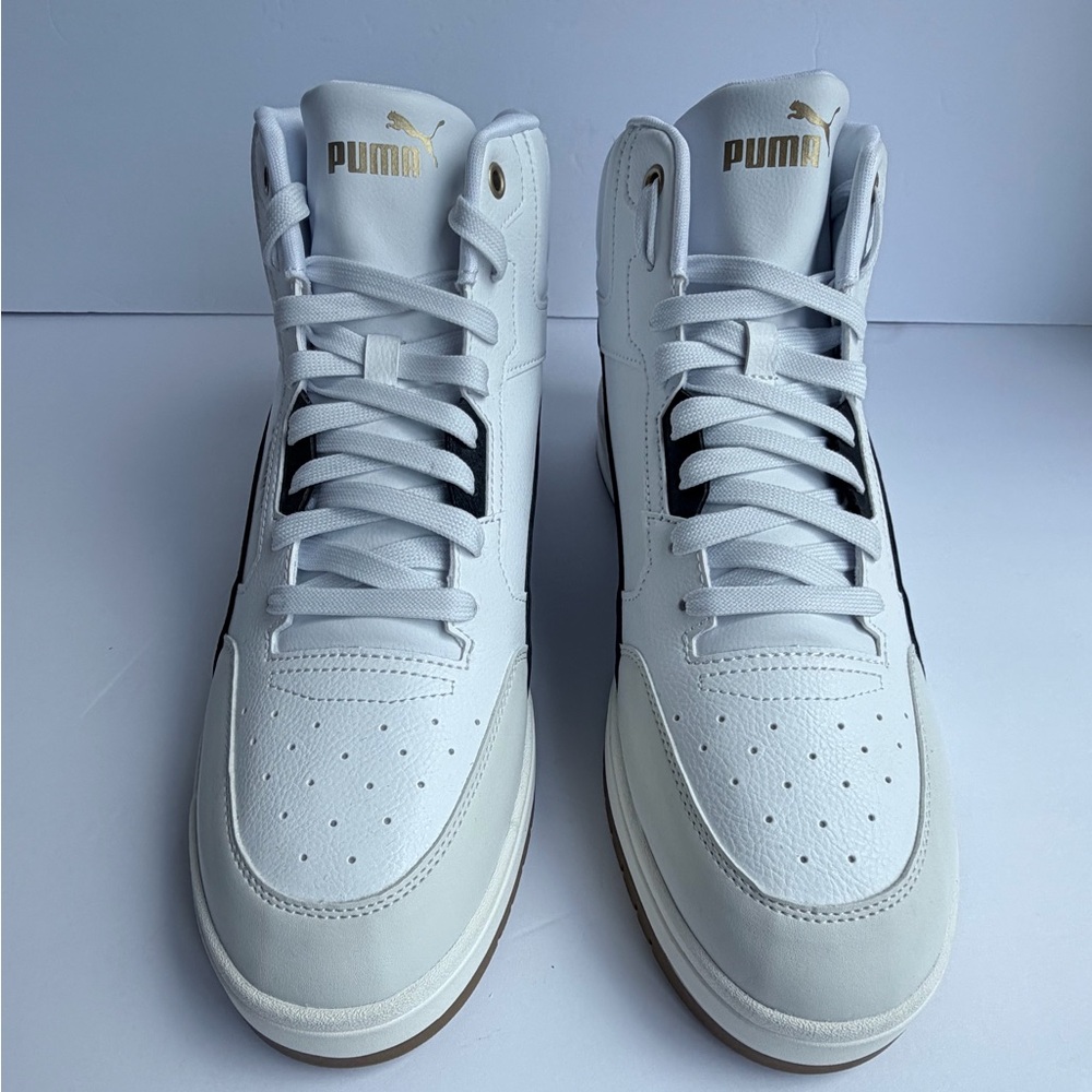 Puma Rebound LayUp High Top Sneakers Men's Size 11 White/Black